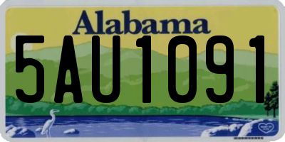 AL license plate 5AU1091