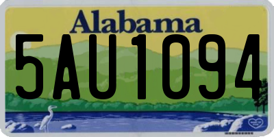AL license plate 5AU1094