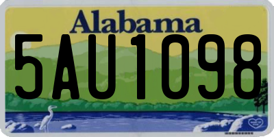 AL license plate 5AU1098