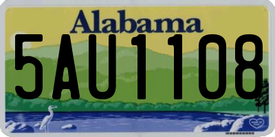 AL license plate 5AU1108
