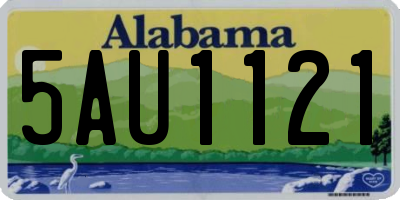 AL license plate 5AU1121