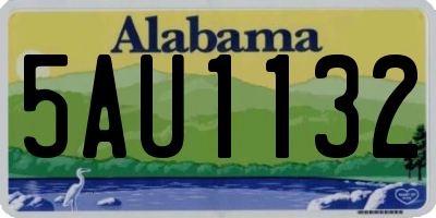 AL license plate 5AU1132