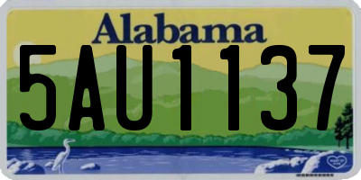 AL license plate 5AU1137