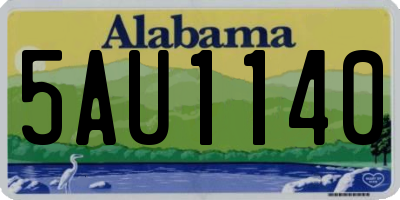 AL license plate 5AU1140