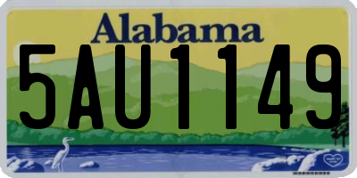 AL license plate 5AU1149