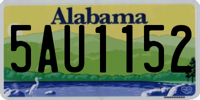 AL license plate 5AU1152