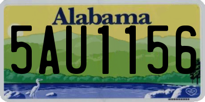 AL license plate 5AU1156