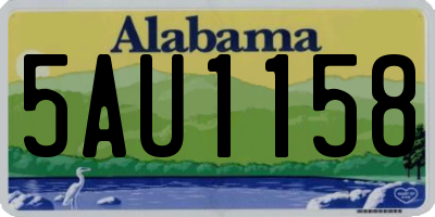 AL license plate 5AU1158
