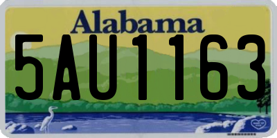 AL license plate 5AU1163