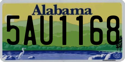 AL license plate 5AU1168