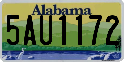 AL license plate 5AU1172