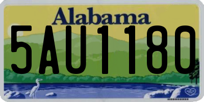 AL license plate 5AU1180