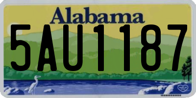 AL license plate 5AU1187