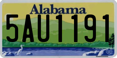 AL license plate 5AU1191