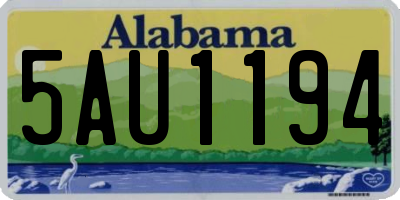 AL license plate 5AU1194