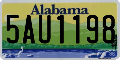 AL license plate 5AU1198