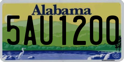 AL license plate 5AU1200