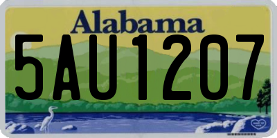 AL license plate 5AU1207