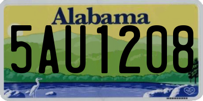AL license plate 5AU1208
