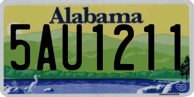 AL license plate 5AU1211