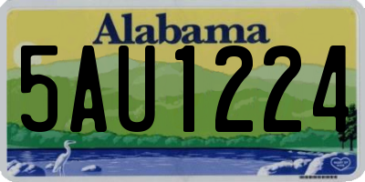 AL license plate 5AU1224