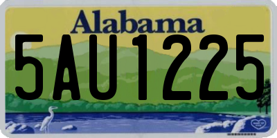 AL license plate 5AU1225