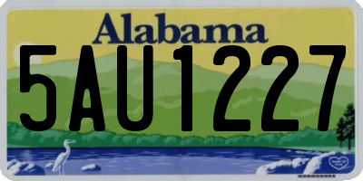 AL license plate 5AU1227