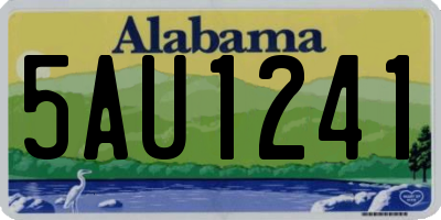 AL license plate 5AU1241