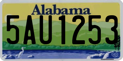 AL license plate 5AU1253
