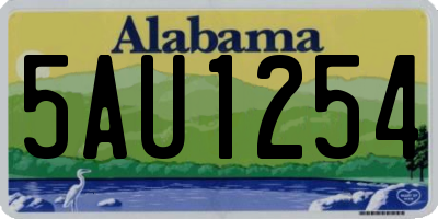 AL license plate 5AU1254