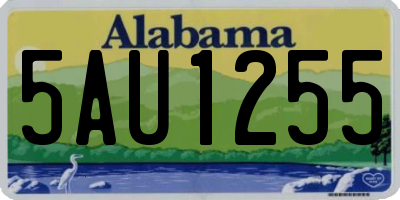 AL license plate 5AU1255