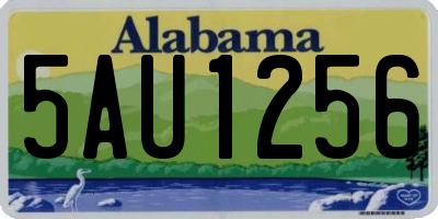 AL license plate 5AU1256