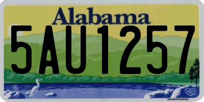AL license plate 5AU1257