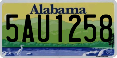 AL license plate 5AU1258