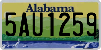 AL license plate 5AU1259