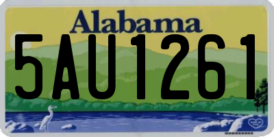 AL license plate 5AU1261