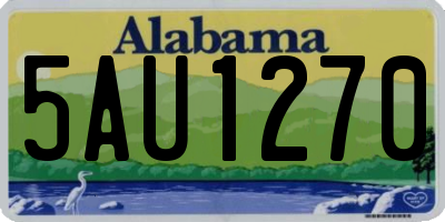 AL license plate 5AU1270
