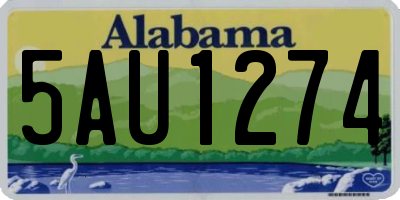 AL license plate 5AU1274
