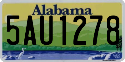AL license plate 5AU1278