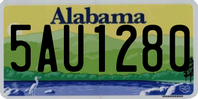 AL license plate 5AU1280