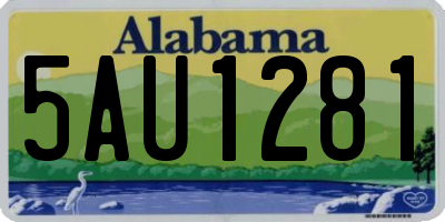 AL license plate 5AU1281