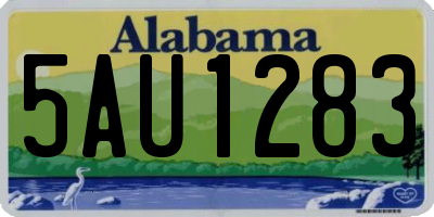 AL license plate 5AU1283