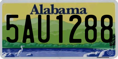 AL license plate 5AU1288