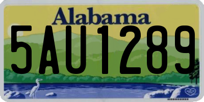AL license plate 5AU1289