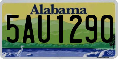 AL license plate 5AU1290