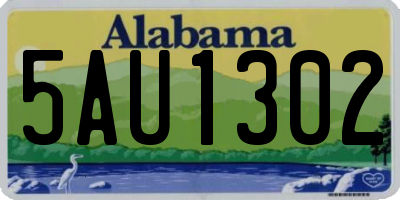 AL license plate 5AU1302