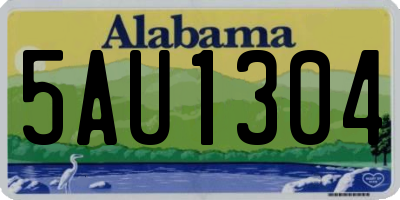 AL license plate 5AU1304