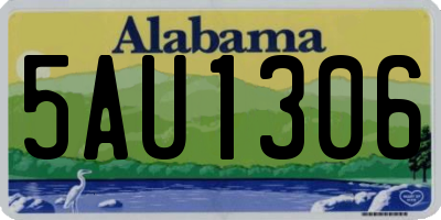 AL license plate 5AU1306