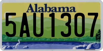 AL license plate 5AU1307