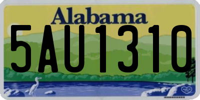 AL license plate 5AU1310